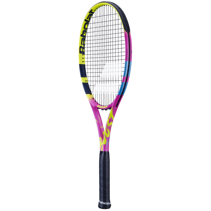 Babolat Boost Aero Rafa 2nd Generation Tennis Racket - Yellow / Pink / Blue - Left