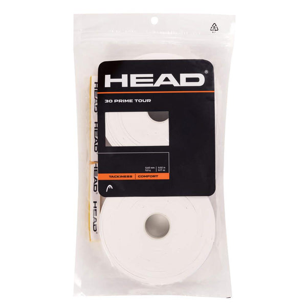 HEAD Prime Tour Overgrip (30 Pack) - White