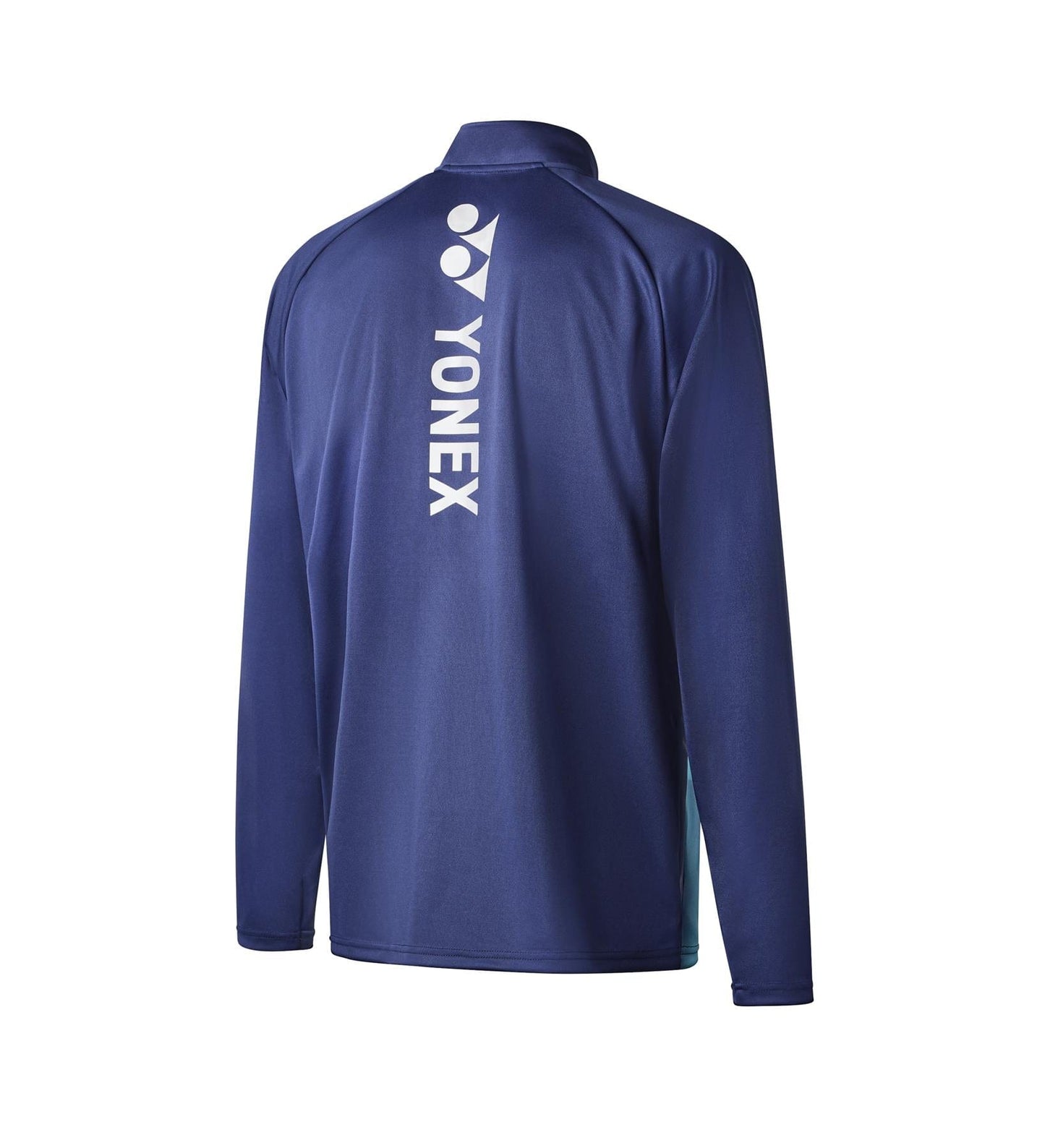 Yonex YML123 Unisex Tennis Zip Midlayer - Navy / Silver / Sky - Rear