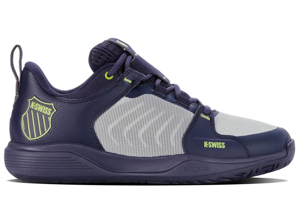 K-Swiss Ultrashot Team Mens Tennis Shoes - Peacoat / Grey Violet / Green - Right