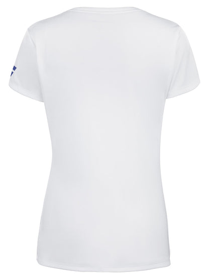 Babolat Play Womens Tennis Cap Sleeve Top - White - Back