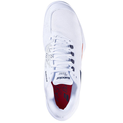 Babolat Jet Tere 2 2024 Mens Tennis Shoes - White / Strike Red - Top