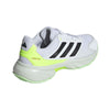ADIDAS Courtjam Control 3 Mens Tennis Shoes - White / Lucid Lemon - Rear