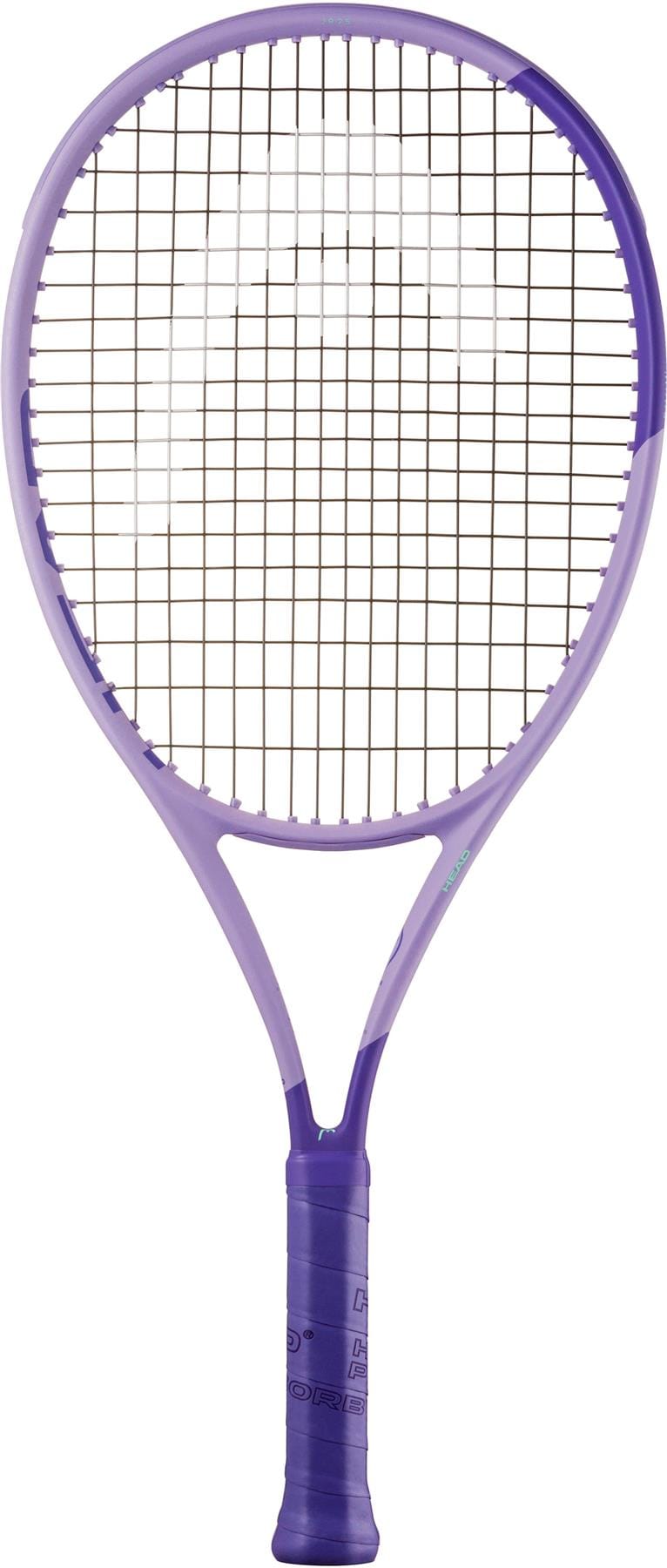 A HEAD Boom Jr 25 Alternate 2026 Junior Tennis Racket in purple with a black grip and white strings is displayed against a plain white background.