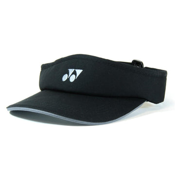 The Yonex W441 Visor in black is a fashionable sports accessory that features a grey underside for effective sweat absorption while providing shade for your eyes. With a sharp white logo on the front, this visor beautifully balances functionality and style.
