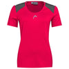 HEAD Womens Club Tech 22 Tennis T-Shirt - Magenta