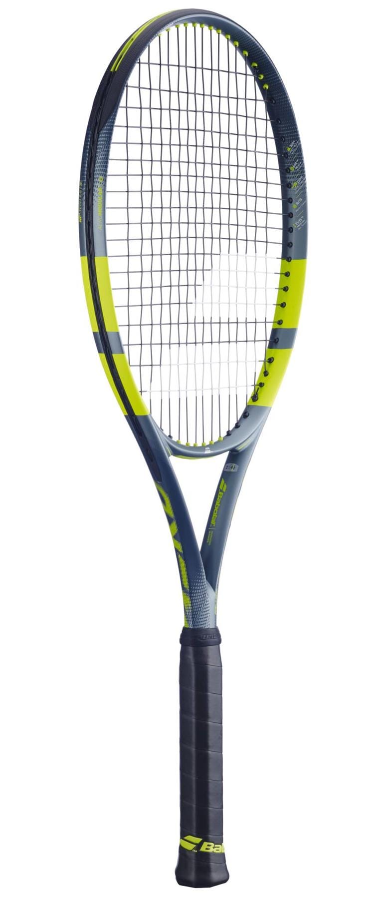 The Babolat Pure Aero 2026 Tennis Racket features a black handle and is ideal for players seeking spin, precision, and control.