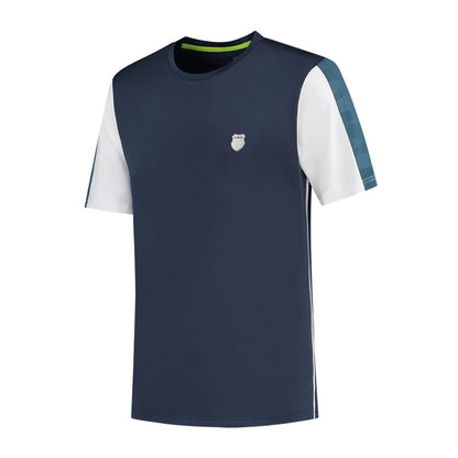 K-Swiss Hypercourt Crew Tee 3 Mens Tennis T-Shirt - Peacoat