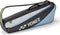 The Yonex BA52523EX Club 3 Racket Tennis Bag in black and blue features a shoulder strap, top handle, visible Yonex logo, and fits up to 3 rackets for easy carrying.