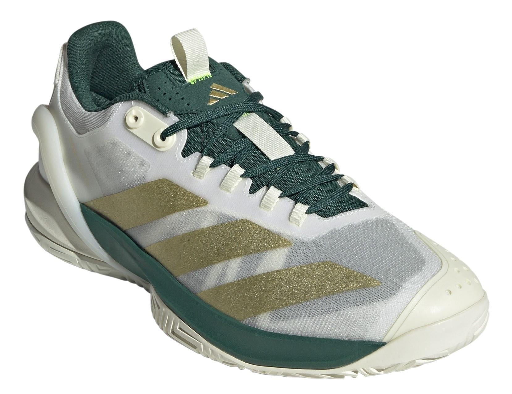 ADIDAS Cybersonic Mens Tennis Shoes White Gold Green