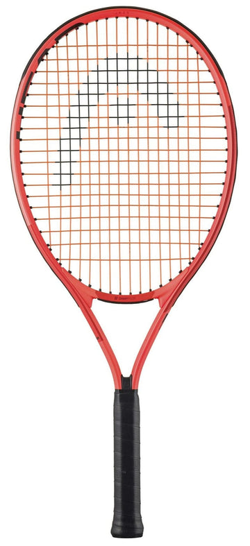 The HEAD Radical Junior 25 2025 Tennis Racket is ideal for young players seeking a reliable kids’ racket, featuring a bold red design and black handle.