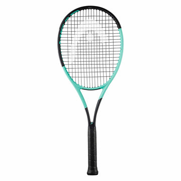 A close-up of the HEAD Boom Pro 2024 Tennis Racket by HEAD, highlighting its Graphene Inside construction for enhanced performance.
