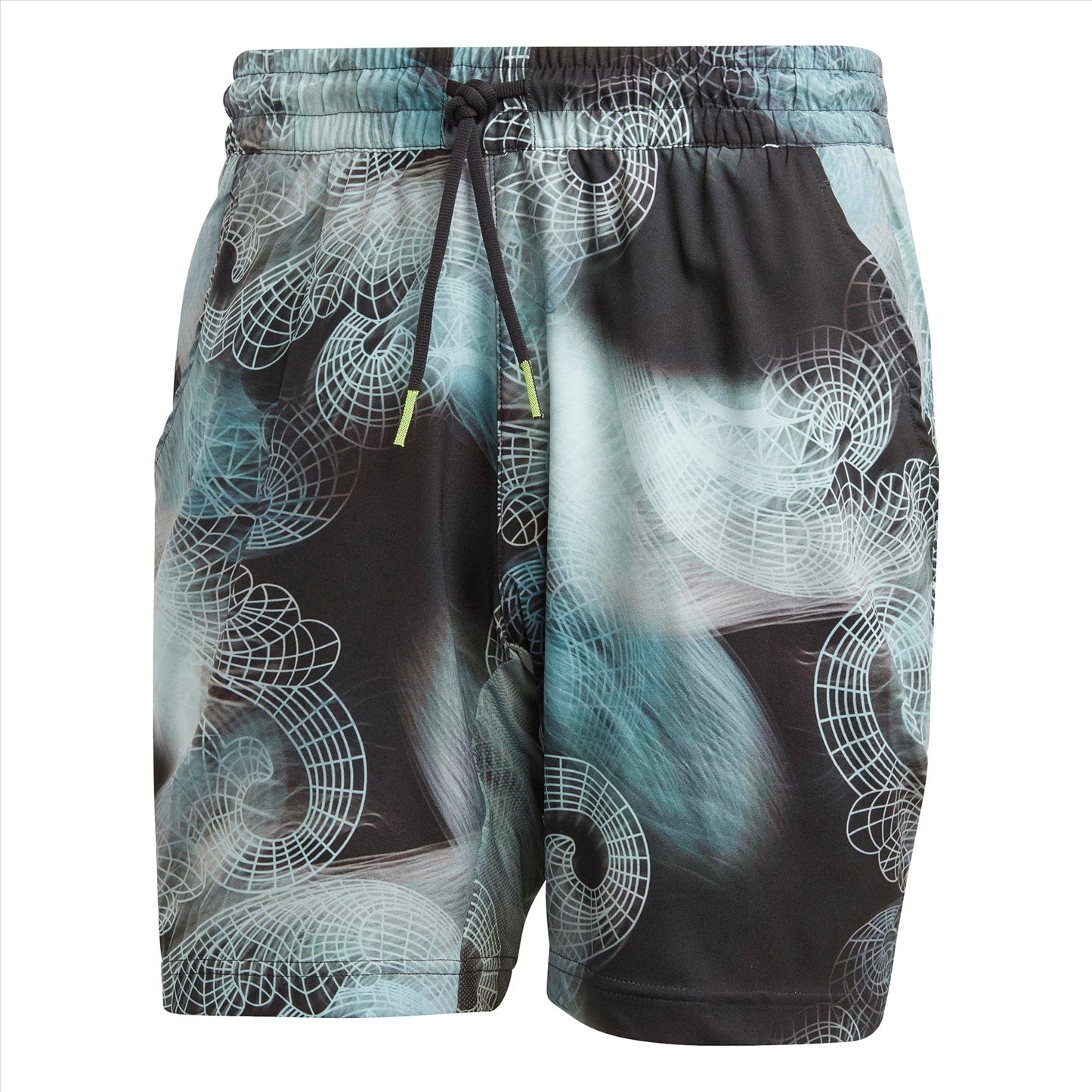 adidas Mens Printed Aeroready Ergo Pro Tennis Shorts - Black