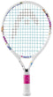 The HEAD x Paw Patrol 17 Junior Tennis Racket, in white, features fun PAW Patrol graphics, blue strings, and a pink grip with white paw prints—ideal for young players who love Paw Patrol.