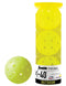 A tube of Franklin Outdoor X-40 Pickleball Balls (3 Ball) - Yellow displays three bright yellow balls, one outside the tube. The packaging features "Official Ball of USA Pickleball," "Outdoor," and US Open Pickleball Championships branding.