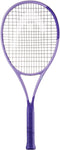 The HEAD Boom MP L Alternate 2026 Tennis Racket by HEAD, featuring a purple frame and black grip, designed for power and touch, is displayed on a white background.