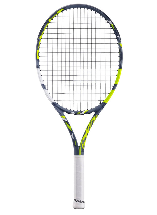 Babolat Aero Junior 25 Tennis Racket (Strung) - Grey / Yellow