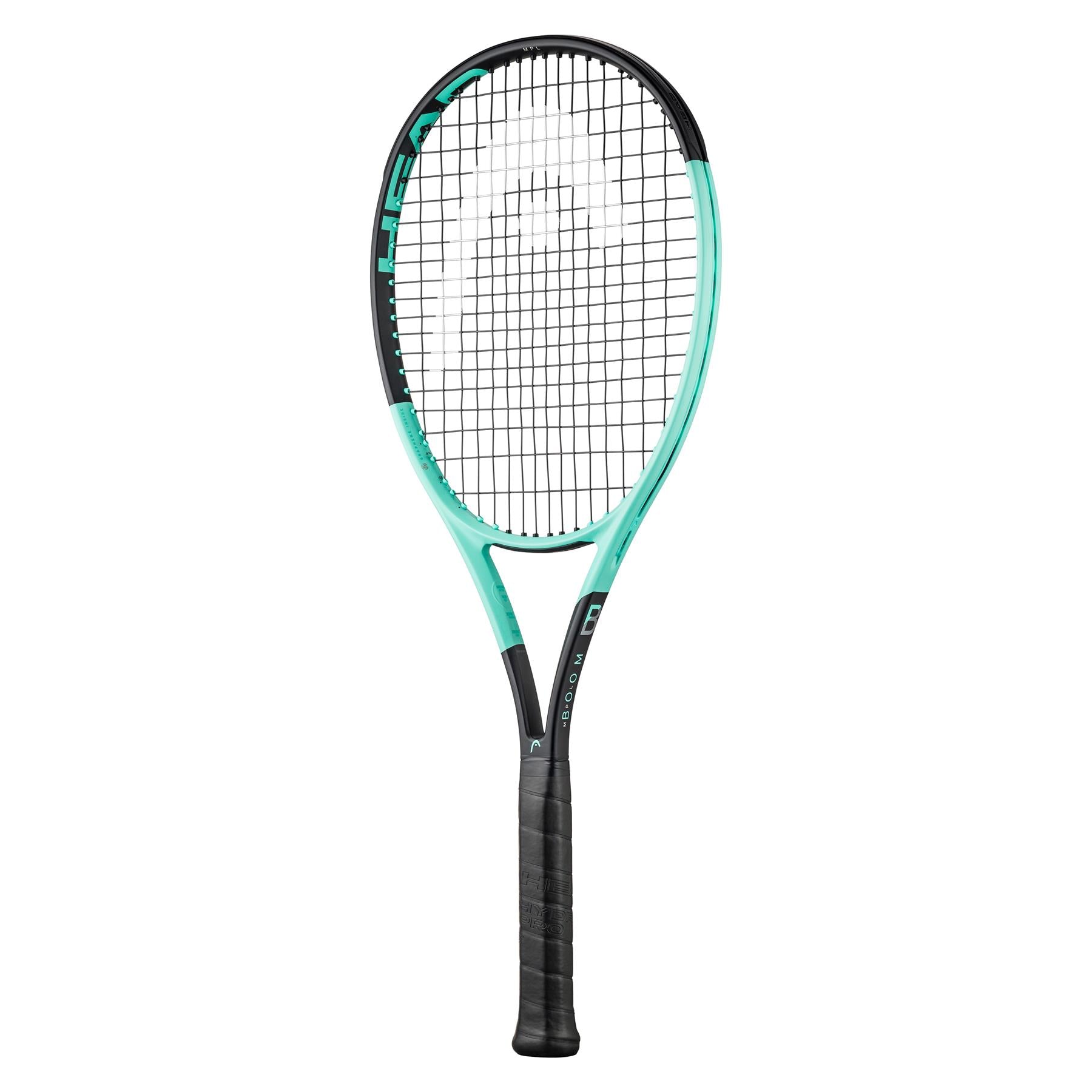 HEAD Boom MP L 2024 Tennis Racket - Black / Mint - Angle