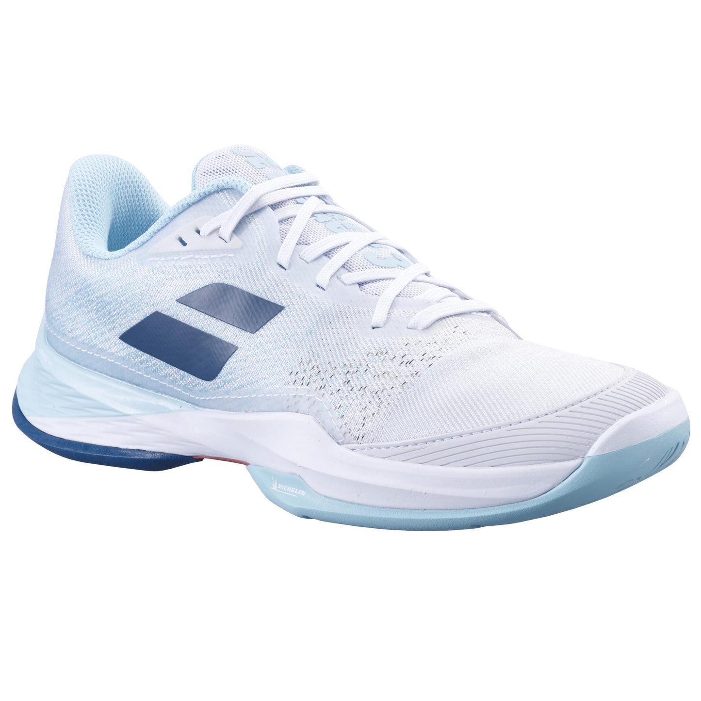 Babolat Jet Mach 3 2024 Womens Tennis Shoes - White / Angel Blue - Right Front