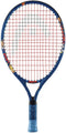 The HEAD x Paw Patrol 19 Junior Tennis Racket in blue features red strings, cartoon character graphics, and a blue grip—offering playful designs perfect for kids.