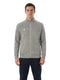 A man wearing a Tecnifibre Men’s Team Tennis Jacket in Silver, featuring a lightweight, breathable design with a small white Tecnifibre logo on the left chest, paired with dark pants and standing against a plain white background.