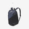 The HEAD Djokovic Tennis Backpack in Black/Grey showcases a partially visible tennis racket handle from its padded racket compartment. It includes adjustable shoulder straps, a subtle geometric pattern on the top section, and a ventilated shoe compartment for extra convenience.
