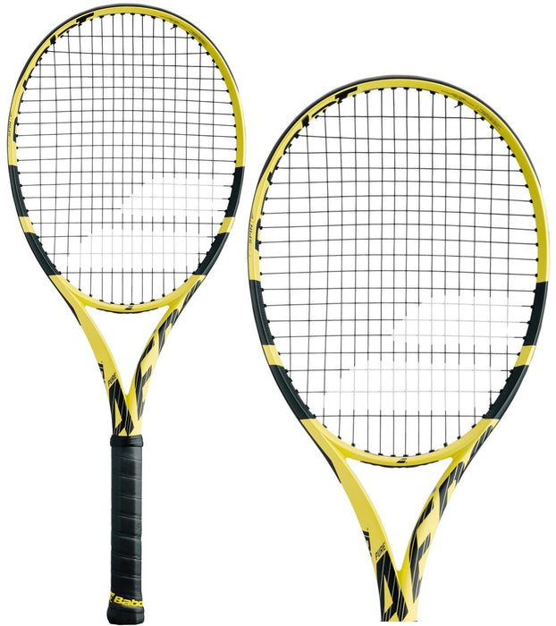 Babolat Pure Aero+ Tennis Racket - Yellow / Black (Strung)