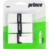 Prince Dura Pro+ Tennis Overgrip - White - 3 Pack