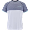 Babolat Play Crew Neck Mens Tennis T-Shirt - White / Blue Heather