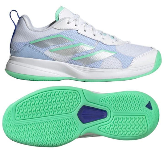 adidas AvaFlash Low Womens Tennis Shoes - Cloud White / Pulse Mint