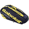 Babolat RH6 Pure Aero 6 Racket Tennis Bag - Black / Yellow
