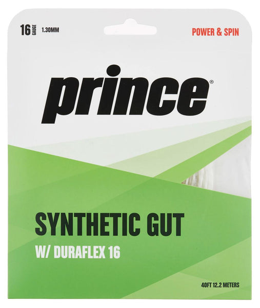 Prince Synthetic Gut Duraflex White String Set