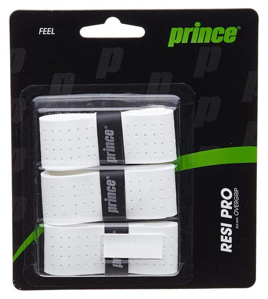 Prince Resi Pro Tennis Overgrip - White - 3 Pack