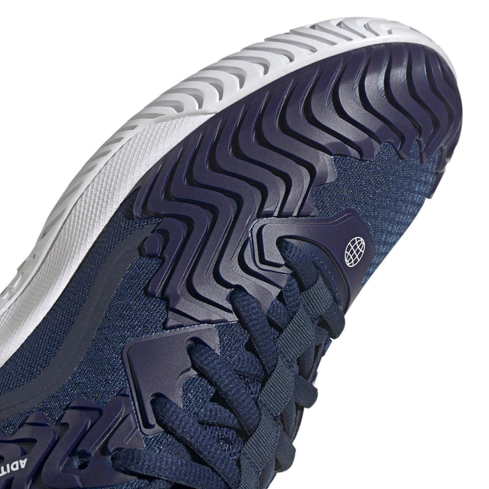 adidas SoleMatch Control Mens Tennis Shoes - Team Navy Blue 2 / Matte Silver / Cloud White