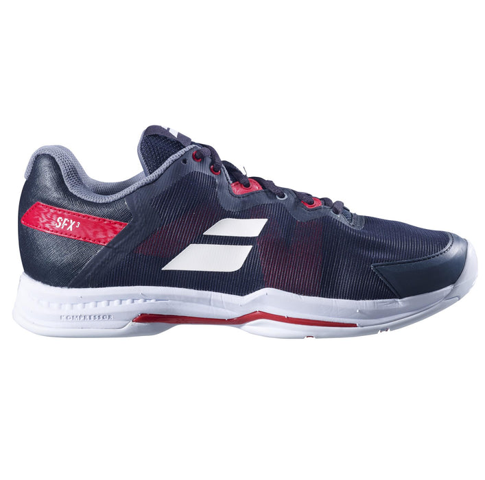 Babolat SFX3 All Court Mens Tennis Shoes - Black / Poppy Red