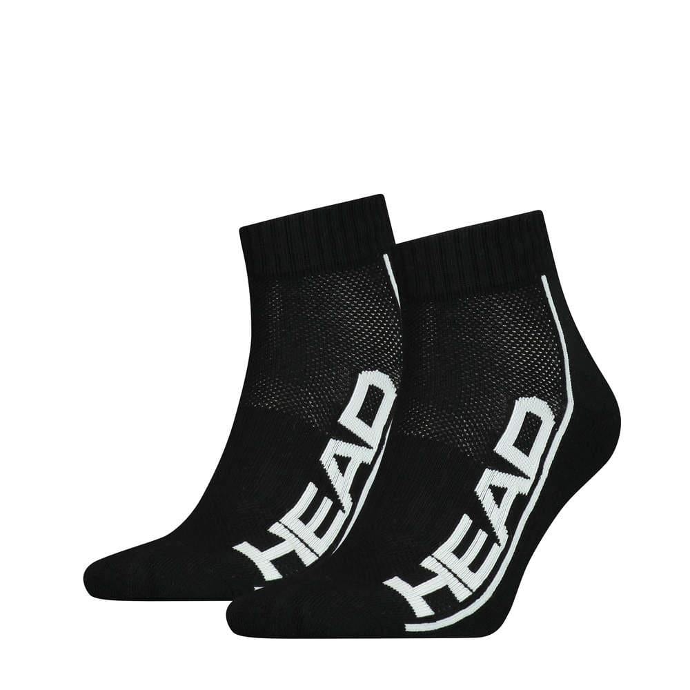 HEAD Stripe Quarter Tennis Socks (2 Pack) - Black