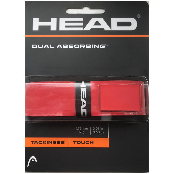 HEAD Dual Absorbing Replacement Tennis Grip - Red