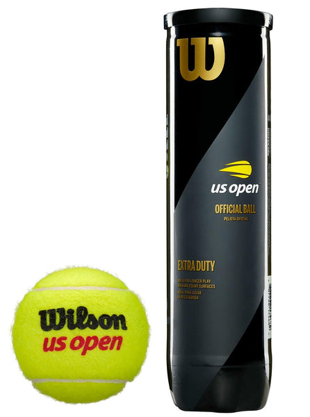Wilson US Open Official Tennis Balls - 4 Ball Tube
