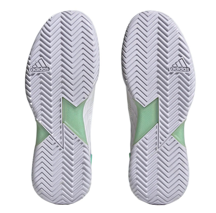 adidas Adizero Ubersonic 4 Womens Tennis Shoes - Cloud White / Violet Fusion / Silver Metallic