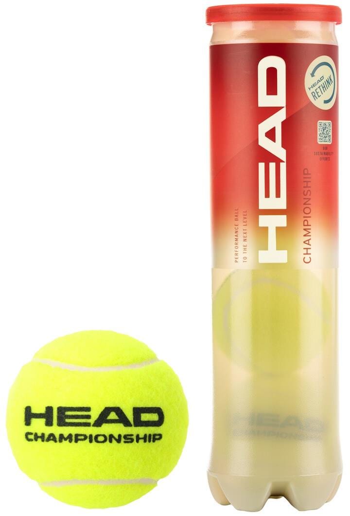 HEAD Championship Tennis Balls 4 Ball Can — Tennis HQ