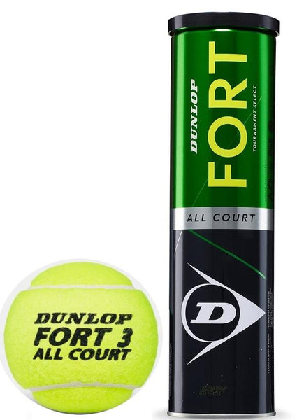 Dunlop Fort All Court Tennis Balls - 3 Ball Tube