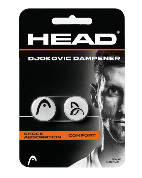 HEAD Djokovic Tennis Dampener (2 Pack) - White
