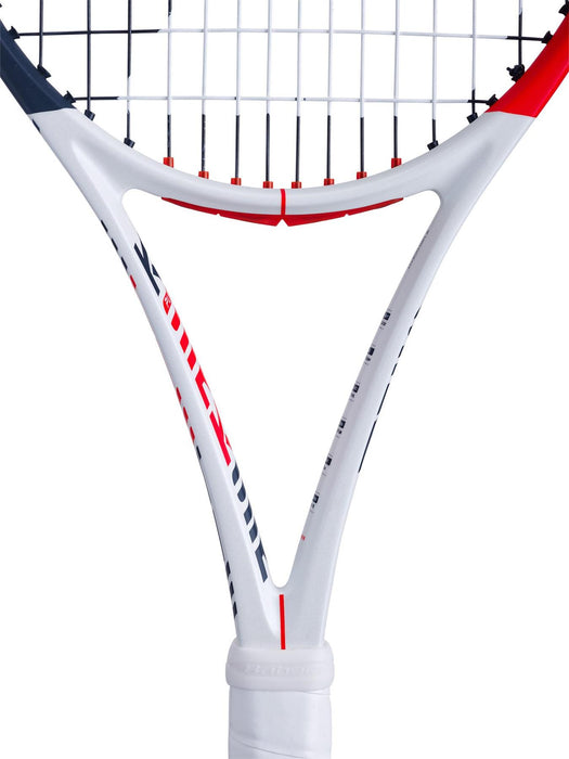 Babolat Pure Strike Team Tennis Racket - White / Red / Black (Strung)
