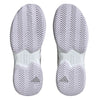 adidas Courtjam Control Womens Tennis Shoes - Cloud White / Silver Metallic