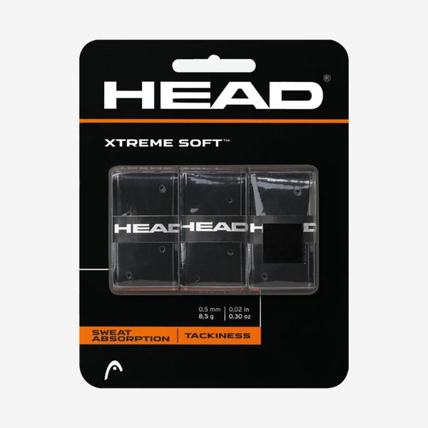 HEAD Xtreme Soft Tennis Overgrip (3 Pack) - Black