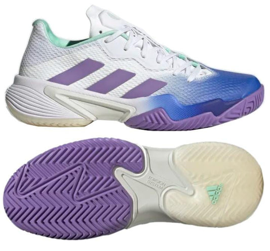 adidas Barricade Womens Tennis Shoes - Lucid Blue / Violet Fusion / Pulse Mint