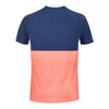 Babolat Mens Play Crew Neck Tennis T-Shirt - Fluo Strike / Estate Blue