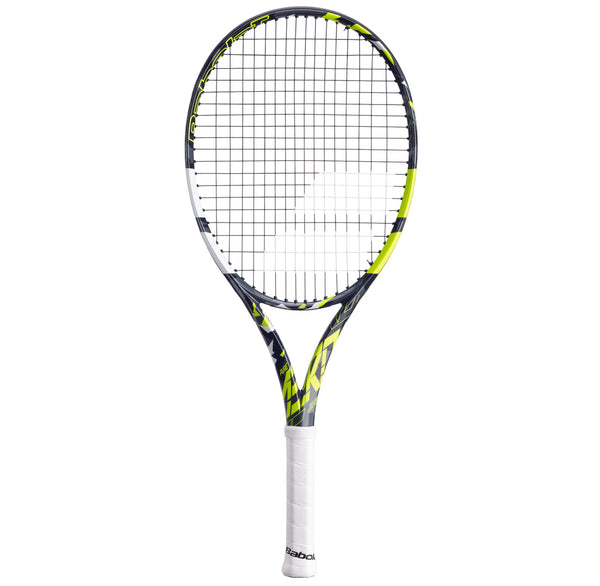 Babolat Pure Aero Junior 26 Tennis Racket (Strung) - Grey / Yellow