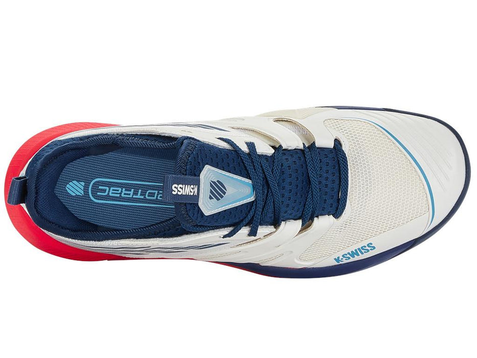 K-Swiss Speedtrac Mens Tennis Shoes - White / Blue Opal / Lollipop